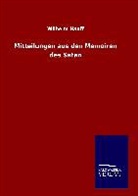 Wilhelm Hauff - Mitteilungen aus den Memoiren des Satan