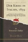 Unknown Author - Der Krieg in Italien, 1859, Vol. 1