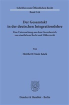 Heribert Franz Köck, Heribert-Franz Köck - Der Gesamtakt in der deutschen Integrationslehre.