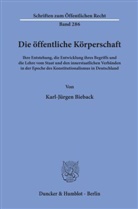 Karl-Jürgen Bieback - Die öffentliche Körperschaft.