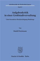Rudolf Dieckmann - Aufgabenkritik in einer Großstadtverwaltung