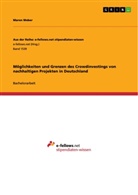Maren Weber - Möglichkeiten und Grenzen des Crowdinvestings von nachhaltigen Projekten in Deutschland