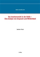 Kevin Cornelius Sen - Das Insolvenzrecht in der Kritik - Eine Analyse von Anspruch und Wirklichkeit