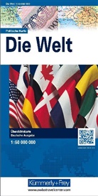 Hallwag Kümmerly+Frey AG, Hallwa Kümmerly+Frey AG, Hallwag Kümmerly+Frey AG - Die Welt Politische Karte 1:50 Mio.