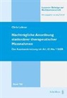 Chris Lehner - Nachträgliche Anordnung stationärer therapeutischer Massnahmen