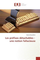 Myriam Boueddine, Boueddine-m - Les prefixes detachables: une