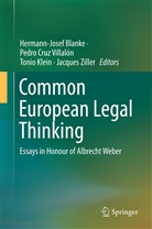 Hermann-Josef Blanke, Pedr Cruz Villalón, Pedro Cruz Villalón, Tonio Klein, Tonio Klein et al, Pedro Cruz Villalón... - Common European Legal Thinking