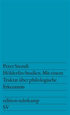 Peter Szondi - Hölderlin-Studien
