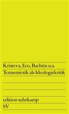 Pete V Zima, Peter V. Zima - Textsemiotik als Ideologiekritik