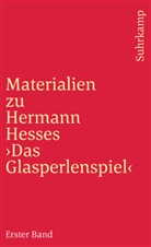 Volke Michels, Volker Michels - Materialien zu Hermann Hesses »Das Glasperlenspiel«