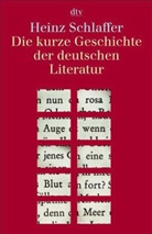 Heinz Schlaffer - Die kurze Geschichte der deutschen Literatur