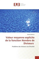 Djamel Berkane, Berkane-d - Valeur moyenne explicite de la
