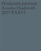 Frankfurt/Main Hindemith-Institut - Hindemith-Jahrbuch. Annales Hindemith. Bd.36/2007