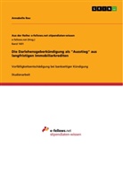 Annabelle Rau - Die Darlehensgeberkündigung als "Ausstieg" aus langfristigen Immobiliarkrediten