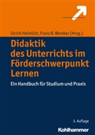 B Wember, Ulric Heimlch, Ulric Heimlich, Ulrich Heimlich, Franz B. Wember - Didaktik des Unterrichts im Förderschwerpunkt Lernen