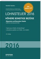 Stollfuß Tabellen: Lohnsteuer 2016 Höhere Sonstige Bezüge