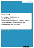 Patrick Rösing - Die Aufgabe der Medien im gesellschaftlichen Meinungsbildungsprozess. Ein Blick auf die Meinungsmärkte in den Landkreisen Nordfriesland und Stormarn