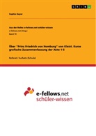 Sophie Geyer, Kendra-Sophie Kollmer - Über "Prinz Friedrich von Homburg" von Kleist. Kurze grafische Zusammenfassung der Akte 1-5