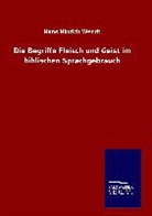 Hans Hinrich Wendt - Die Begriffe Fleisch und Geist im biblischen Sprachgebrauch