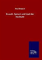 Paul Rowald - Brauch, Spruch und Lied der Bauleute