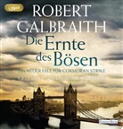 Robert Galbraith, Dietmar Wunder - Die Ernte des Bösen, 3 MP3-CDs (Hörbuch)