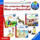 Marion Elskis, Niklas Heinecke, Ciaran Schädtler, Lea Sprick - Wir entdecken Berge, Meer und Bauernhof, 3 Audio-CDs (Hörbuch)