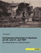 Fuhrman, Fuhrmann - Hochwasser-Ansichten in Sachsen am 30. und 31. Juli 1897