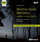 Joseph Roth, Peter Matic, Peter Matić - Beichte eines Mörders, erzählt in einer Nacht, 1 Audio-CD, 1 MP3 (Hörbuch)