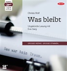 Christa Wolf, Eva Garg - Was bleibt, 1 Audio-CD, 1 MP3 (Audio book)