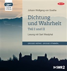 Johann Wolfgang von Goethe, Gert Westphal - Dichtung und Wahrheit - Teil I und II, 2 Audio-CD, 2 MP3 (Hörbuch)