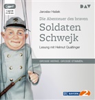Jaroslav Hasek, Jaroslav Hašek, Helmut Qualtinger - Die Abenteuer des braven Soldaten Schwejk, 1 Audio-CD, 1 MP3 (Hörbuch)