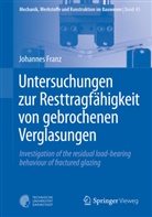 Johannes Franz - Untersuchungen zur Resttragfähigkeit von gebrochenen Verglasungen