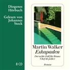 Martin Walker, Johannes Steck - Eskapaden, 8 Audio-CD (Hörbuch)