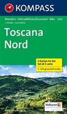 KOMPASS-Karten GmbH - Kompass Karte Toskana Nord, 3 Bl.