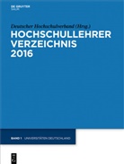 Deutscher Hochschulverband, Deutscher Hochschulverband - Hochschullehrer Verzeichnis - 2016/Band 1: Universitäten Deutschland