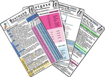 Uwe Hawelka Verlag - Beatmung für Einsteiger 2016, 5 Medizinische Taschen-Karten - Bestehend aus: Beatmung - Beatmungsformen, Indikationen, Grundeinstellungen & phys. Kenngrößen; FiO2 - Peep - Kombinationen bei ARDS. Richtwerte Atemzugvolumen, Sauerstoffbindungskurve; Beatmung basics (2er-Set) - ASB, ATC, AutoFlow, AF, FiO2, Flow, I:...