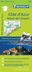 Carte zoom 115, XXX, ZOOM FRANCE, MICHELI, Michelin - Côte d'Azur. Massif de l'Esterel 1:100 000