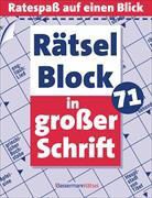 Eberhard Krüger - Rätselblock in großer Schrift. Bd.71
