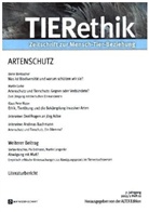 ALTEX Edition, Alte Edition, Edition Altex - TIERethik - H.11/2015: Artenschutz. H.11