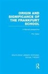 Phil Slater - Origin and Significance of the Frankfurt School (Rle Social Theory)