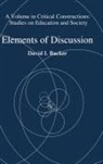 David I. Backer - Elements of Discussion (Hc)
