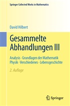 David Hilbert - Gesammelte Abhandlungen III