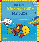 Andrea Pöter - Ausmalbilder für Kita-Kinder: Das dicke Kindergarten-Malbuch: Mit farbigen Vorlagen und lustiger Fehlersuche