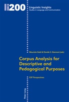 Davide S. Giannoni, Gotti, Gotti, Maurizi Gotti, Maurizio Gotti, S Giannoni... - Corpus Analysis for Descriptive and Pedagogical Purposes