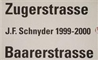 Jean F Schnyder, Jean F. Schnyder, Jean-Frederic Schnyder, Jean-Frédéric Schnyder - Zuger Baarerstrasse 99/2000