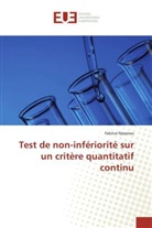 Fabrice Njepnou, Njepnou-f - Test de non inferiorite sur un