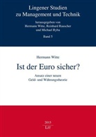 Hermann Witte - Ist der Euro sicher?