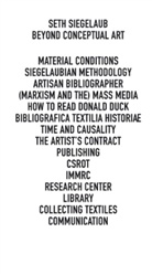 Marj Bloem, Marja Bloem, Juli Bryan-Wilson, Julia Bryan-Wilson, Leontin Coelewij, Seth Siegelaub... - Seth Siegelaub. Beyond Conceptual Art
