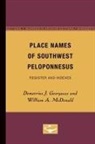 Demetrius J. Georgacas, William A. McDonald - Place Names of Southwest Peloponnesus