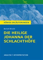 Rüdiger (Prof. Dr.) Bernhardt, Bertolt Brecht - Bertolt Brecht "Die heilige Johanna der Schlachthöfe"